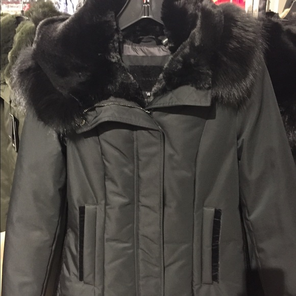 Luka Fitted Parka with Velvet and Fur Trim - Picture 6 of 8